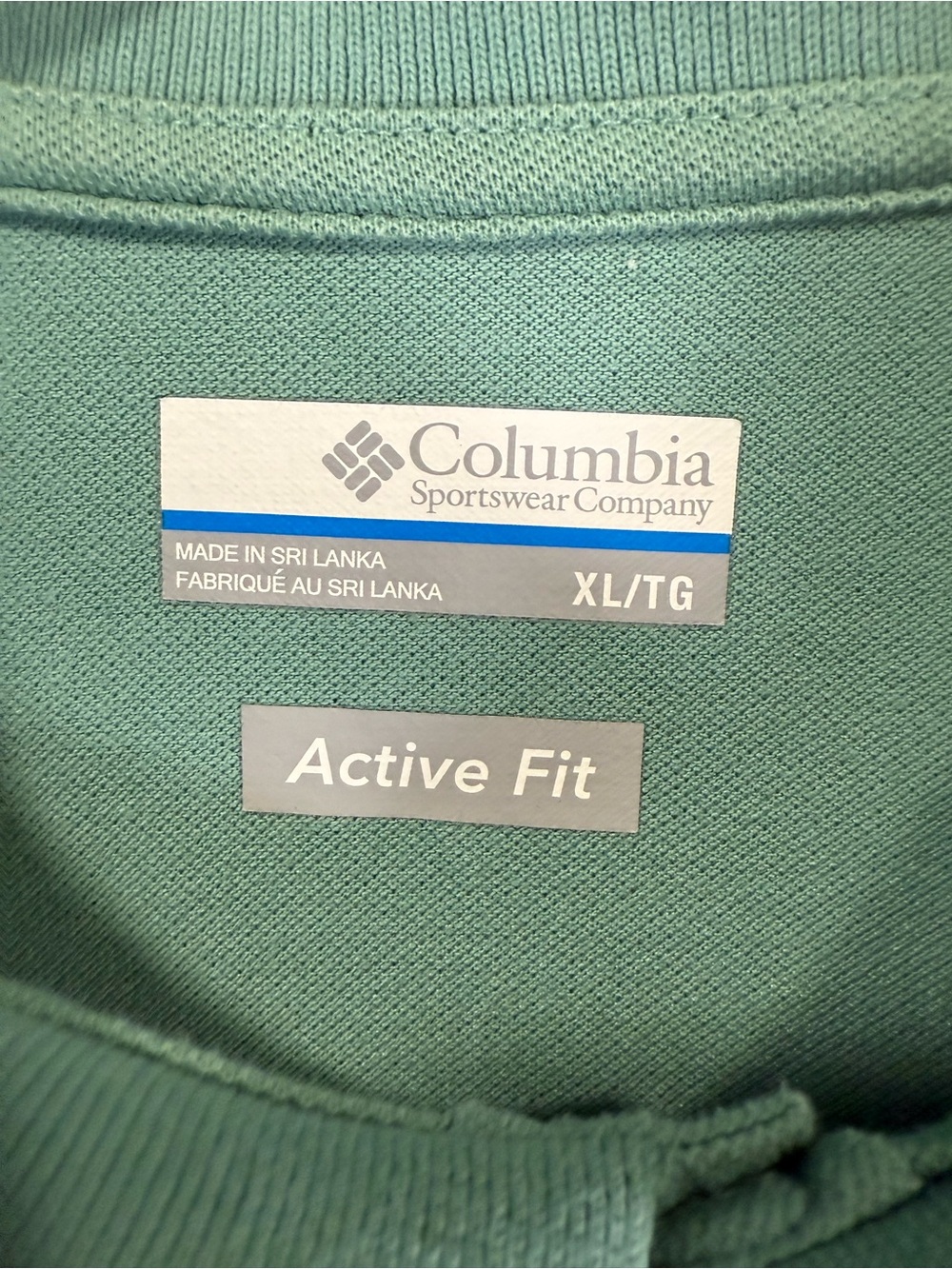 Columbia Men’s Polo Shirt - Teal Green - Picture 4 of 15